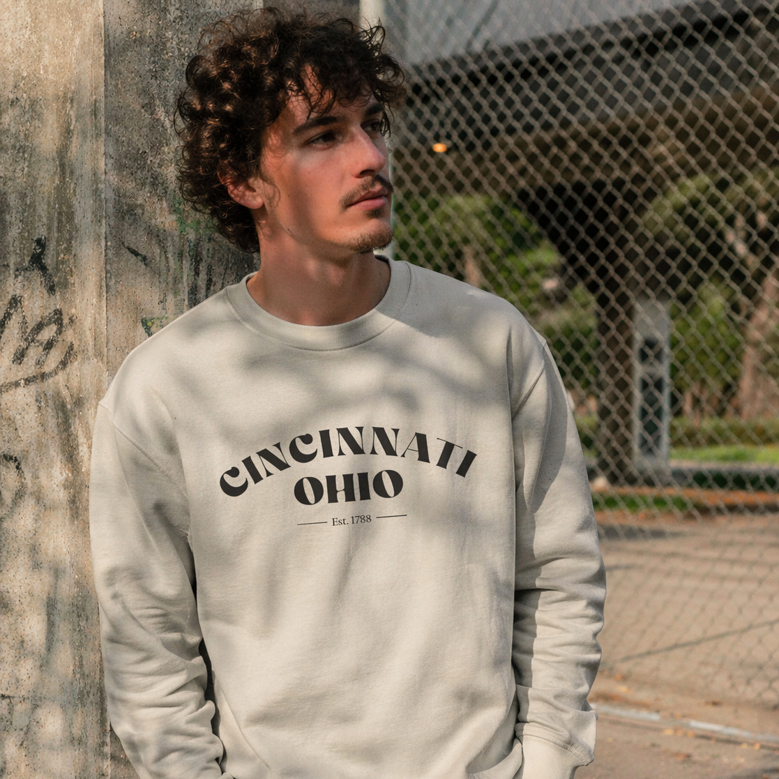 Cincinnati Ohio Est. 1788 Crewneck