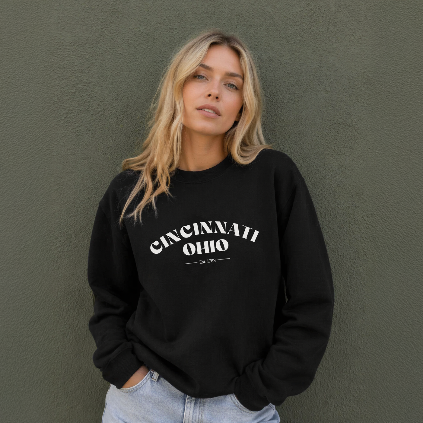 Cincinnati Ohio Est. 1788 Crewneck